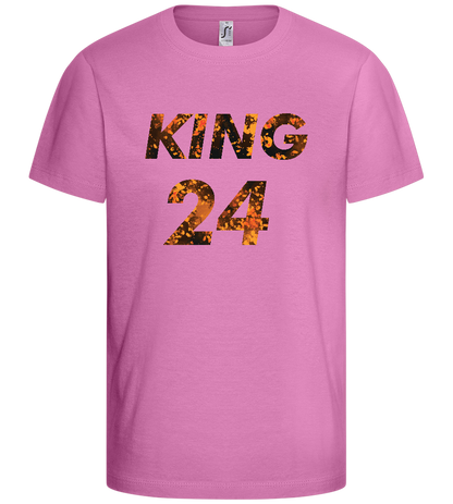 KING 24 Design - Basic kids t-shirt_PINK ORCHID_front