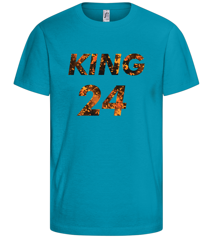 KING 24 Design - Basic kids t-shirt_TURQUOISE_front