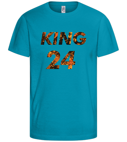 KING 24 Design - Basic kids t-shirt_TURQUOISE_front