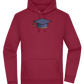 Pixelated Hat Design - Premium Essential Unisex Hoodie_BORDEAUX_front