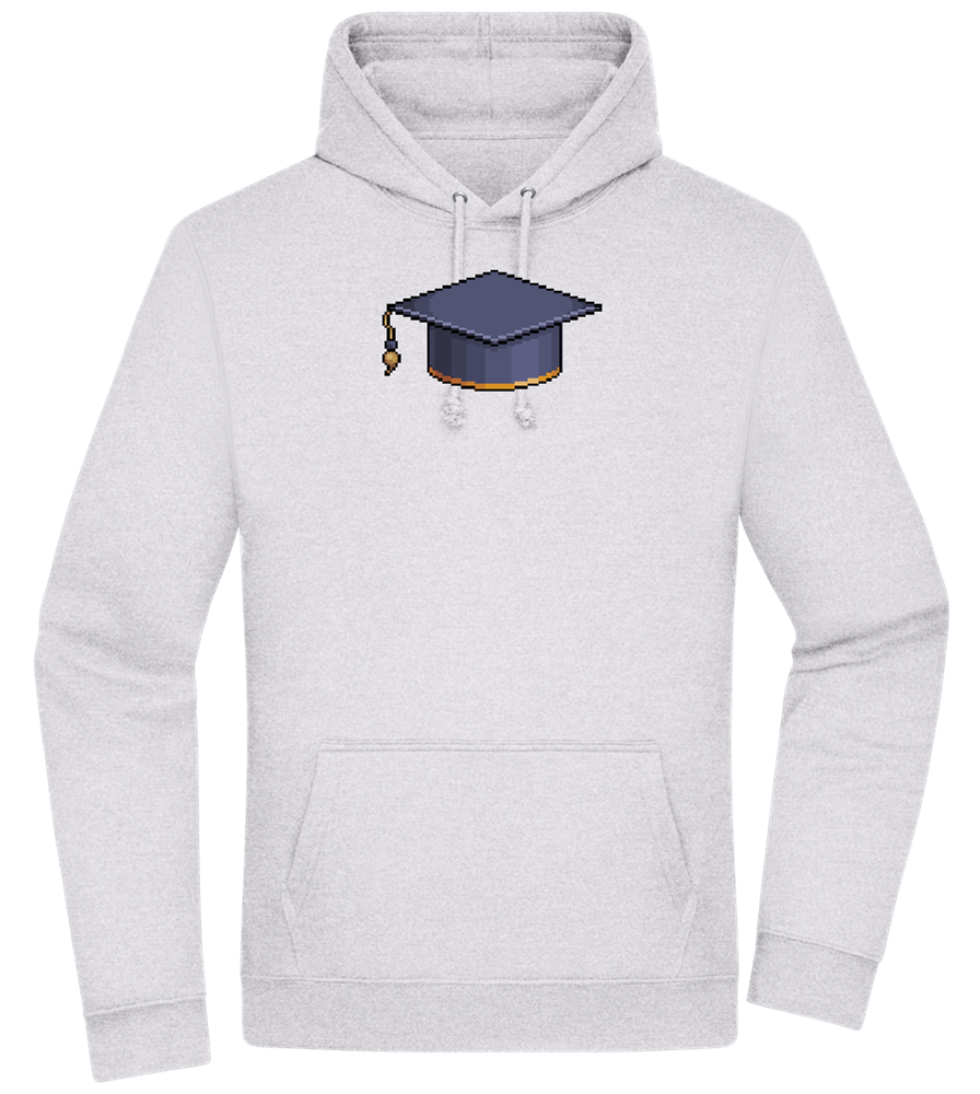 Pixelated Hat Design - Premium Essential Unisex Hoodie_ORION GREY II_front