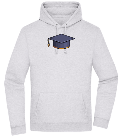 Pixelated Hat Design - Premium Essential Unisex Hoodie_ORION GREY II_front