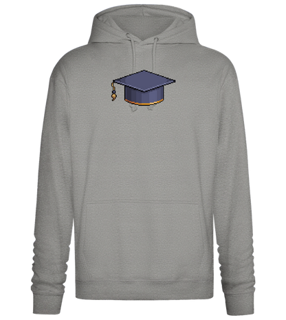 Pixelated Hat Design - Premium Essential Unisex Hoodie_ORION GREY II_front