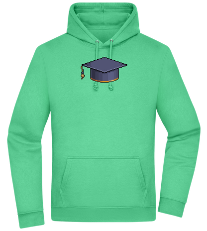 Pixelated Hat Design - Premium Essential Unisex Hoodie_SPRING GREEN_front