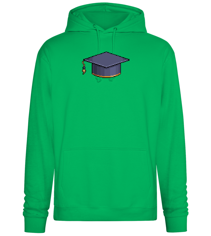 Pixelated Hat Design - Premium Essential Unisex Hoodie_SPRING GREEN_front