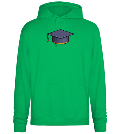 Pixelated Hat Design - Premium Essential Unisex Hoodie_SPRING GREEN_front