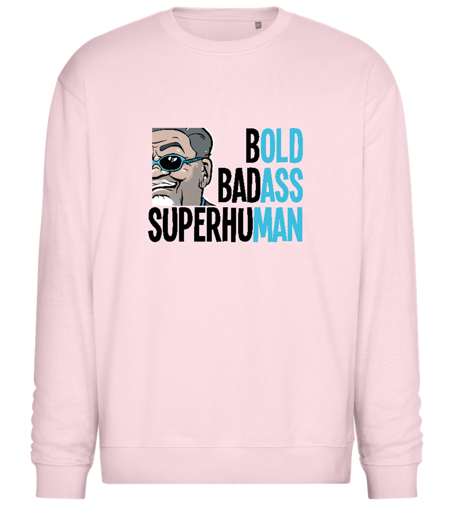 Bold Man Design - Comfort Essential Unisex Sweater_LIGHT PEACH ROSE_front