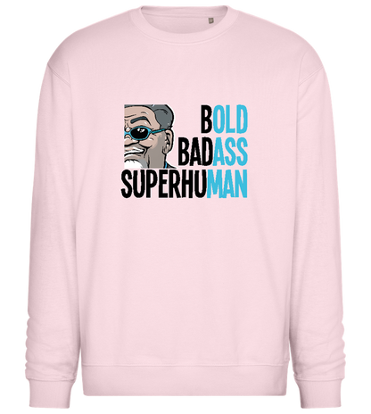 Bold Man Design - Comfort Essential Unisex Sweater_LIGHT PEACH ROSE_front