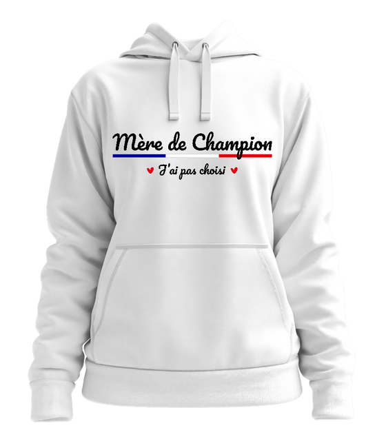 Mère de Champion Design - Premium women's hoodie_WHITE_front