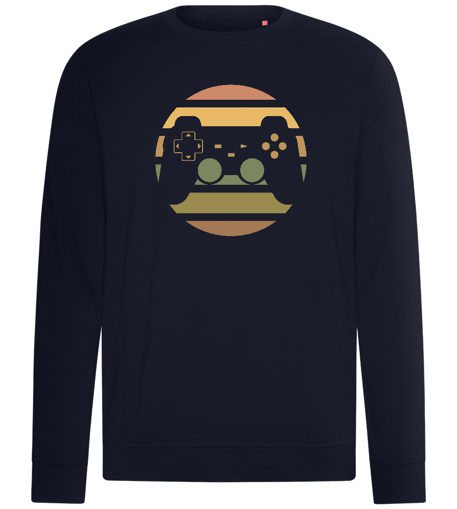 Retro Game Controller Design - Comfort unisex sweater_FRENCH NAVY_front