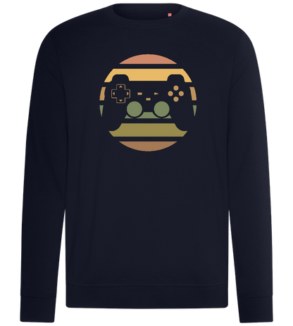 Retro Game Controller Design - Comfort unisex sweater_FRENCH NAVY_front