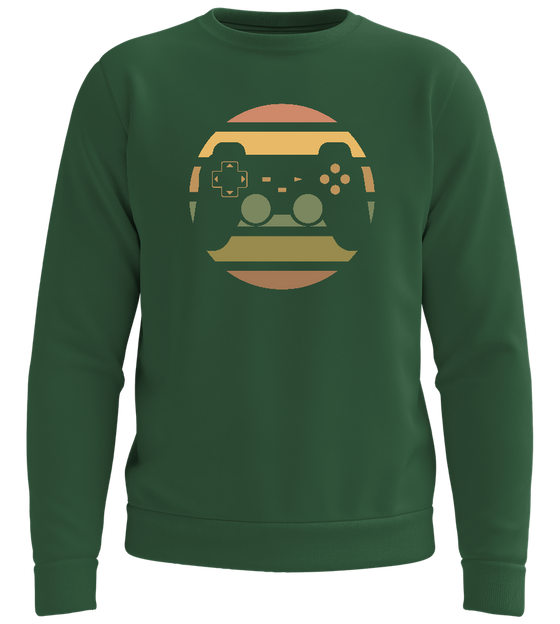 Retro Game Controller Design - Comfort unisex sweater_GREEN BOTTLE_front