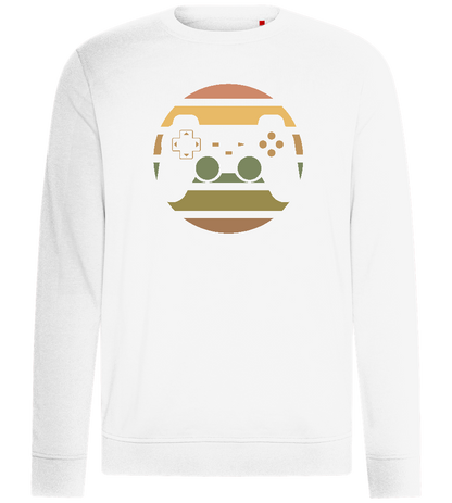 Retro Game Controller Design - Comfort unisex sweater_WHITE_front