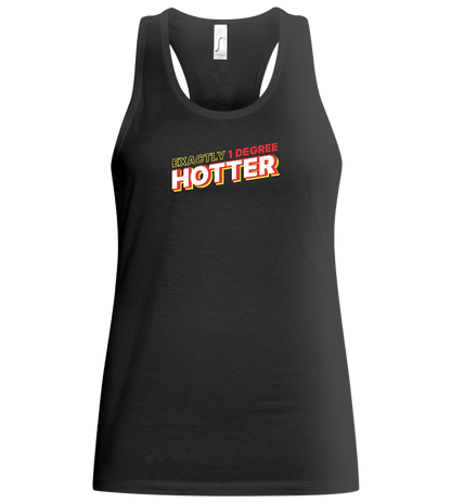 1 Degree Hotter Design - Basic women's tank top_DEEP BLACK_front