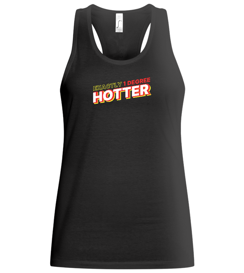 1 Degree Hotter Design - Basic women's tank top_DEEP BLACK_front