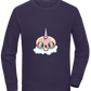 Unicorn Rainbow Design - Comfort unisex sweater_FRENCH NAVY_front