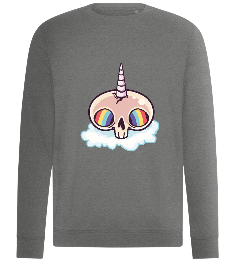 Unicorn Rainbow Design - Comfort unisex sweater_ORION GREY II_front