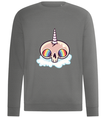 Unicorn Rainbow Design - Comfort unisex sweater_ORION GREY II_front