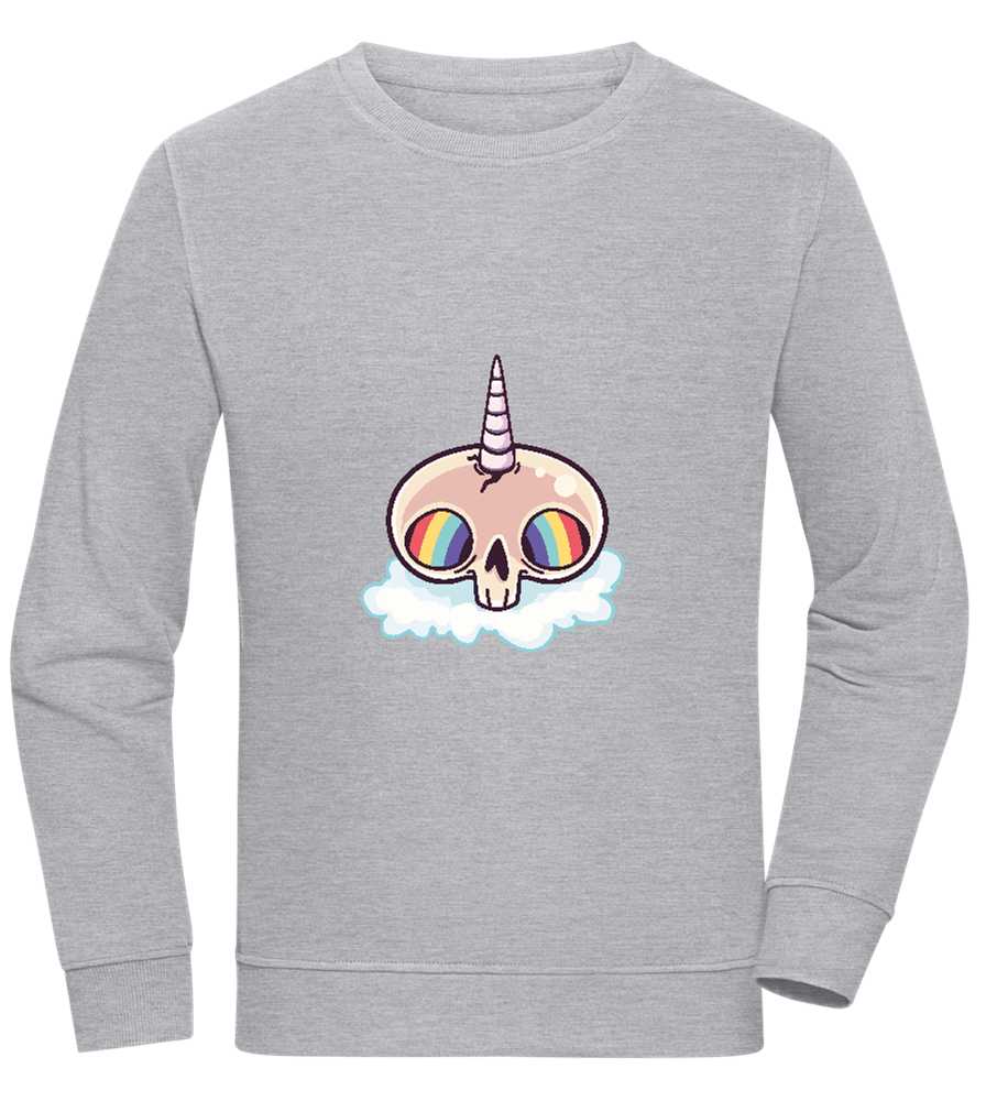 Unicorn Rainbow Design - Comfort unisex sweater_ORION GREY II_front