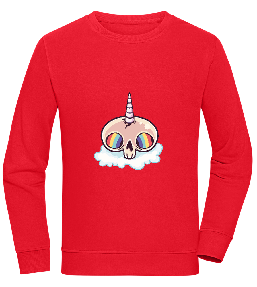 Unicorn Rainbow Design - Comfort unisex sweater_RED_front