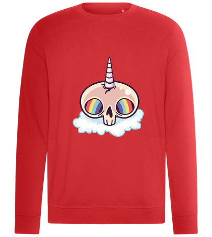 Unicorn Rainbow Design - Comfort unisex sweater_RED_front