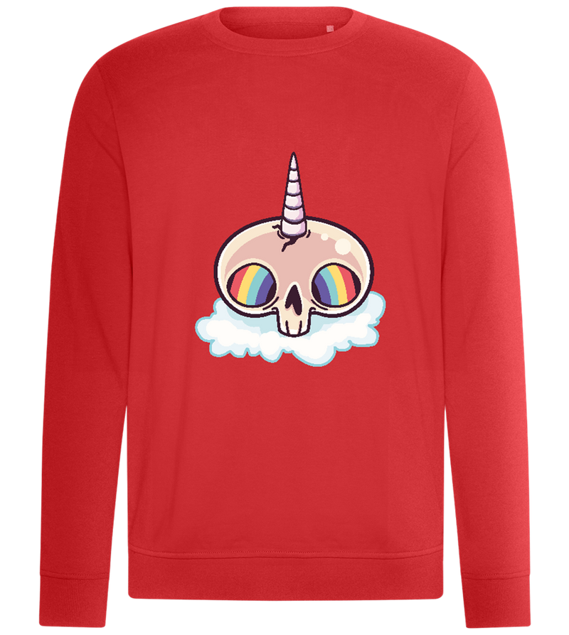 Unicorn Rainbow Design - Comfort unisex sweater_RED_front