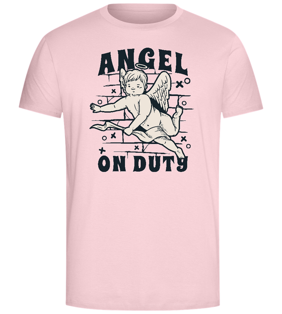 Angel on Duty Design - Comfort Unisex T-Shirt_CANDY PINK_front