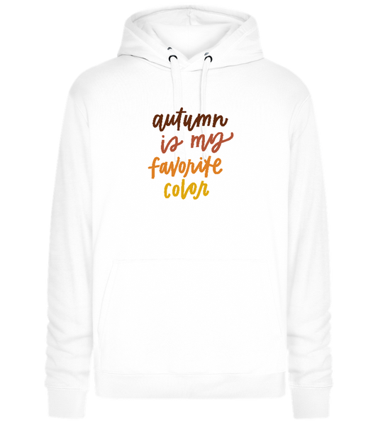 My Favorite Color is Autumn Design - Premium unisex hoodie_WHITE_front