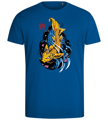 Golden Koi Carper Design - Comfort men's fitted t-shirt_ROYAL_front