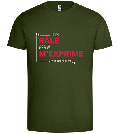 Express Yourself Design - Premium men's t-shirt_ARMY_front