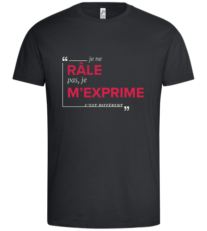 Express Yourself Design - Premium men's t-shirt_DARK GRAY_front