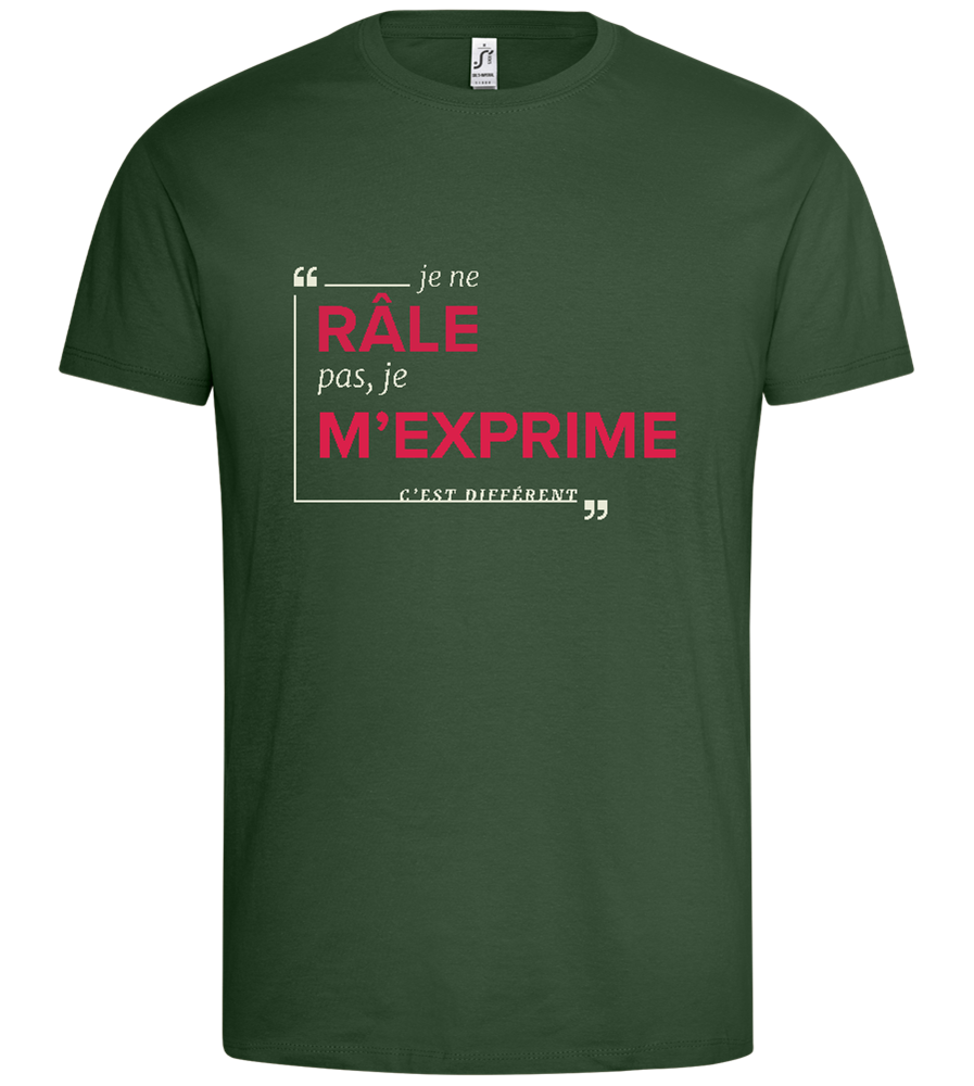 Express Yourself Design - Premium men's t-shirt_GREEN BOTTLE_front