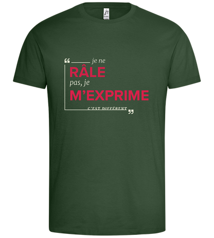 Express Yourself Design - Premium men's t-shirt_GREEN BOTTLE_front