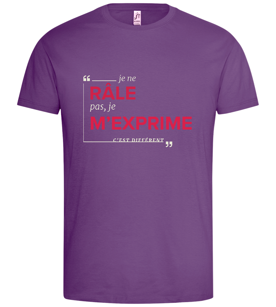 Express Yourself Design - Premium men's t-shirt_LIGHT PURPLE_front