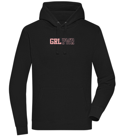 Girl Power 3 Design - Premium unisex hoodie_BLACK_front