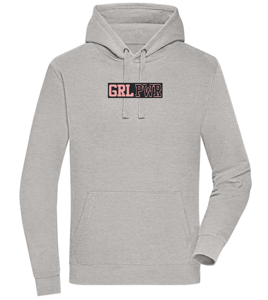 Girl Power 3 Design - Premium unisex hoodie_ORION GREY II_front