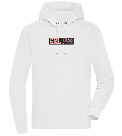 Girl Power 3 Design - Premium unisex hoodie_WHITE_front