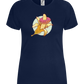 Banana Donut Design - Comfort women's t-shirt_MARINE_front