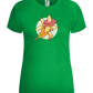 Banana Donut Design - Comfort women's t-shirt_MEADOW GREEN_front