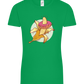 Banana Donut Design - Comfort women's t-shirt_MEADOW GREEN_front