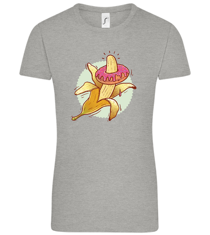 Banana Donut Design - Comfort women's t-shirt_ORION GREY_front