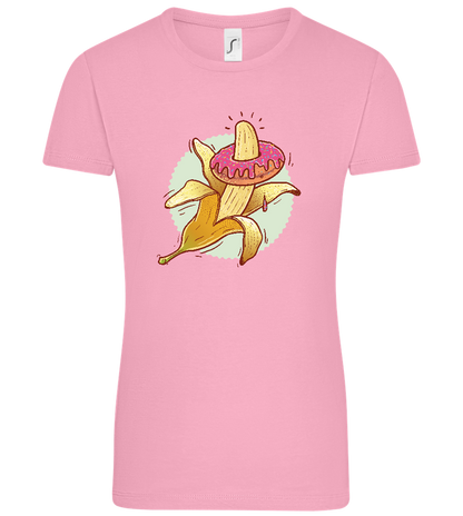 Banana Donut Design - Comfort women's t-shirt_PINK ORCHID_front