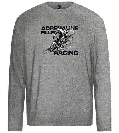 Adrenaline Filled Racing Design - Premium men's long sleeve t-shirt_ORION GREY_front