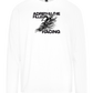 Adrenaline Filled Racing Design - Premium men's long sleeve t-shirt_WHITE_front