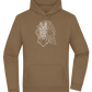 White Abstract Horsehead Design - Premium Essential Unisex Hoodie_ARMY_front