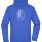 White Abstract Horsehead Design - Premium Essential Unisex Hoodie_ROYAL_front