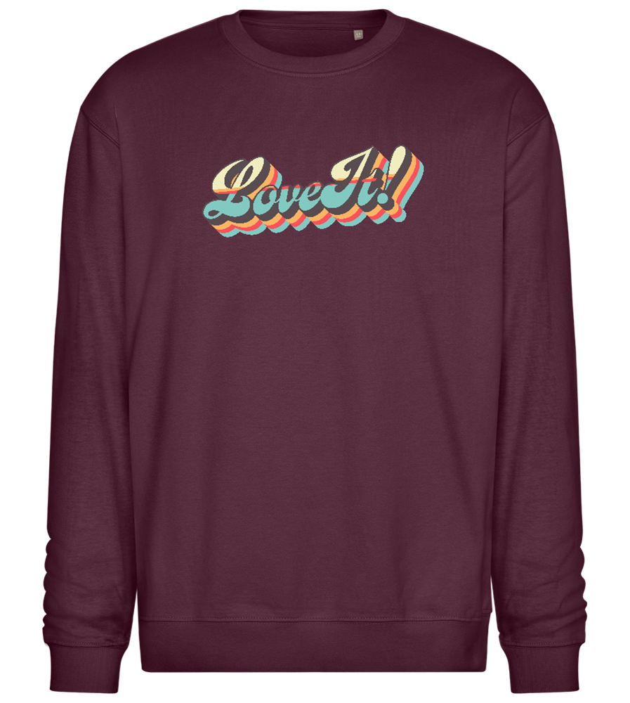 Love It Design - Comfort Essential Unisex Sweater_BORDEAUX_front