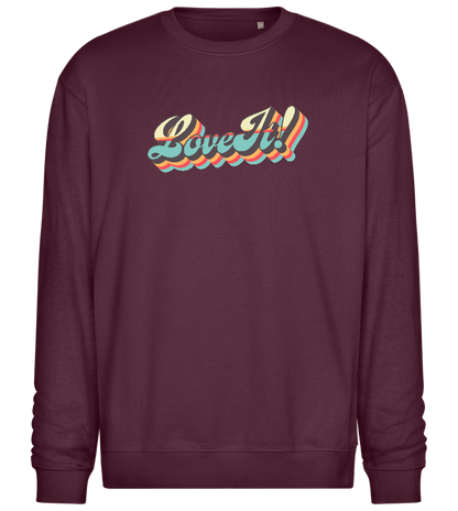 Love It Design - Comfort Essential Unisex Sweater_BORDEAUX_front