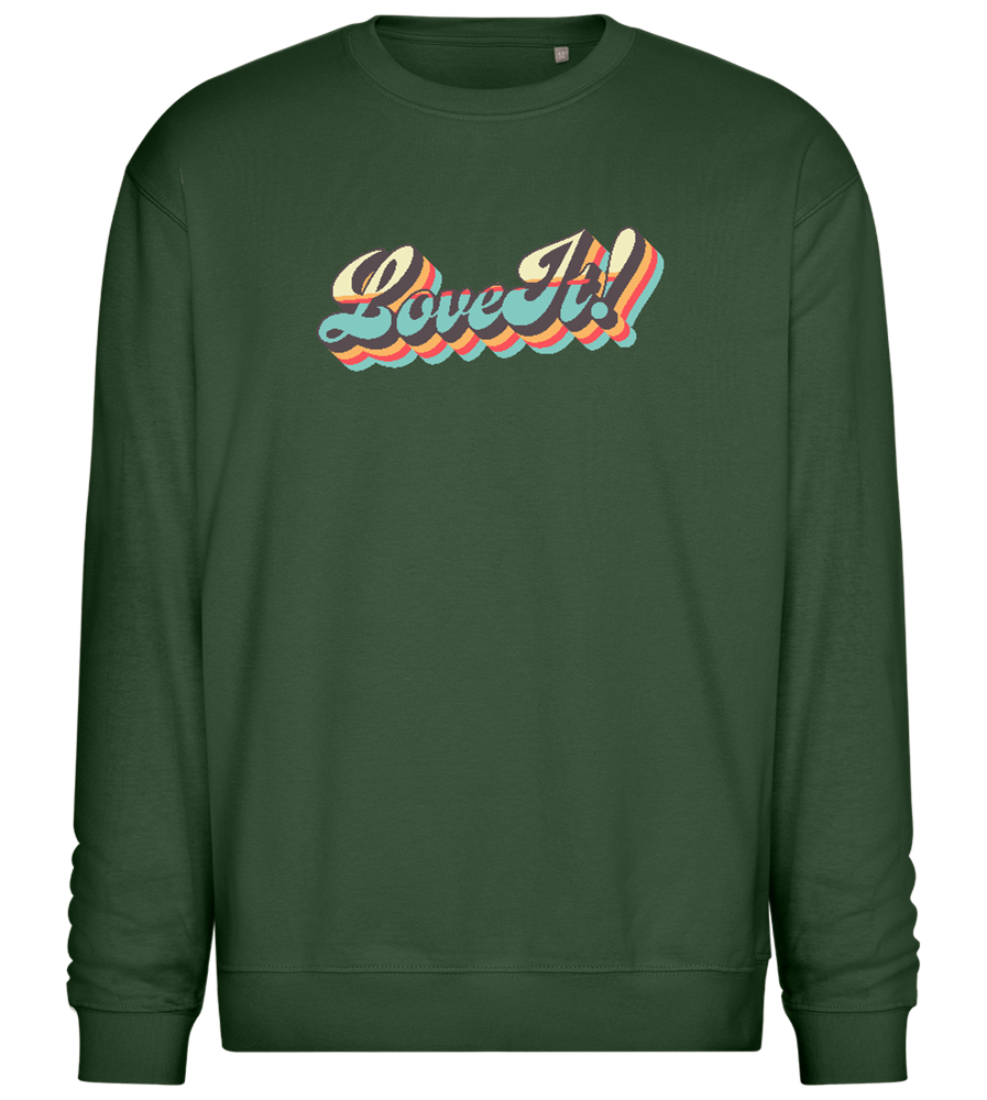 Love It Design - Comfort Essential Unisex Sweater_GREEN BOTTLE_front