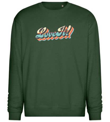 Love It Design - Comfort Essential Unisex Sweater_GREEN BOTTLE_front